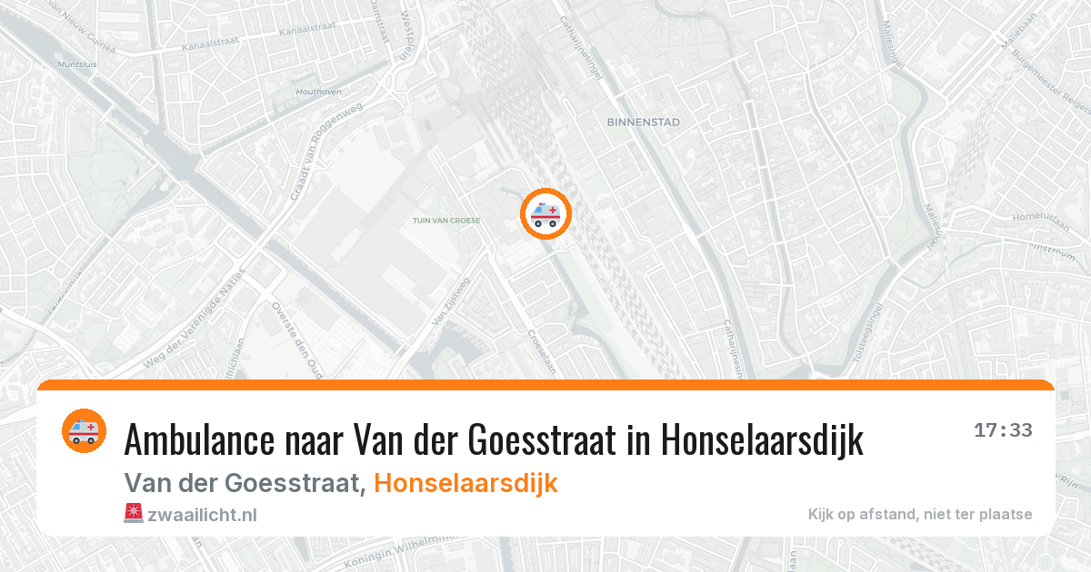 Ambulance naar Van der Goesstraat in Honselaarsdijk — 5 jun 2026