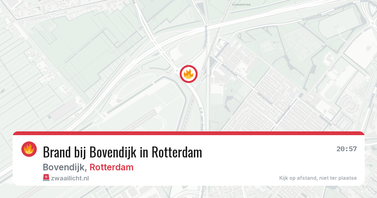 Brand bij Bovendijk in Rotterdam — 29 mei 2026