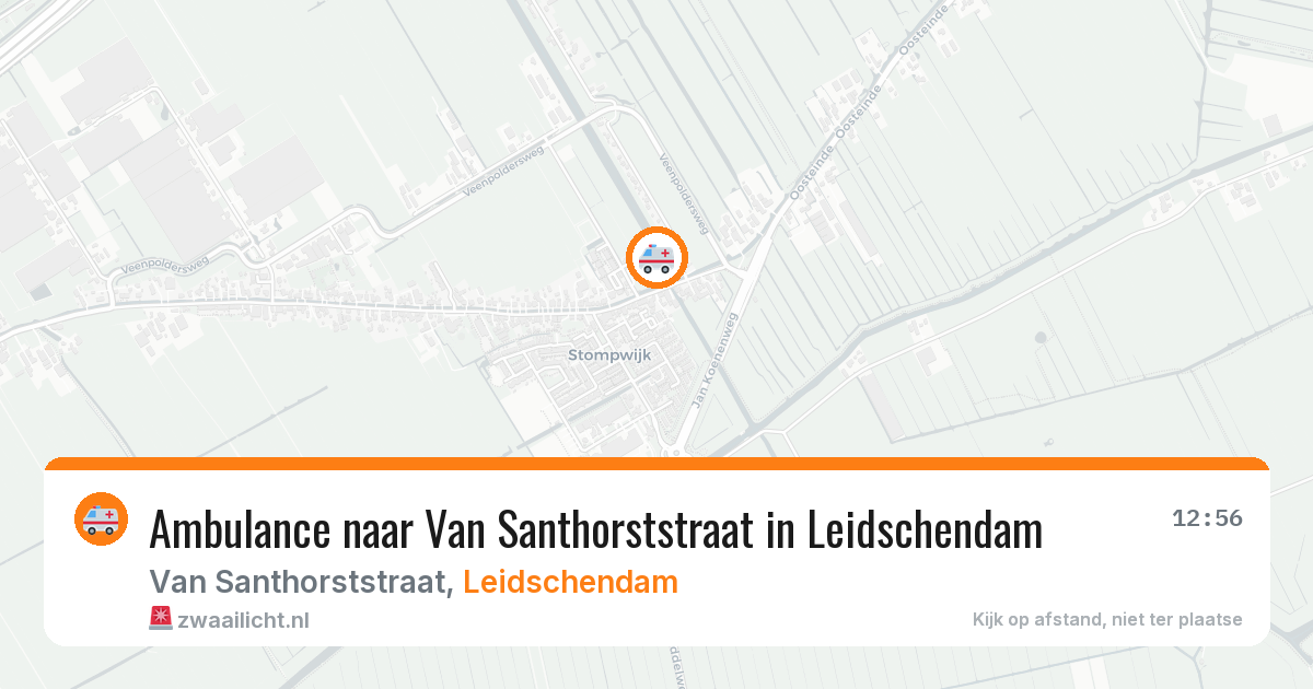 Ambulance naar Van Santhorststraat in Leidschendam — 13 jun 2026