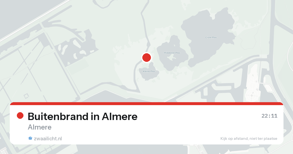 Buitenbrand in Almere — 21 aug 2026