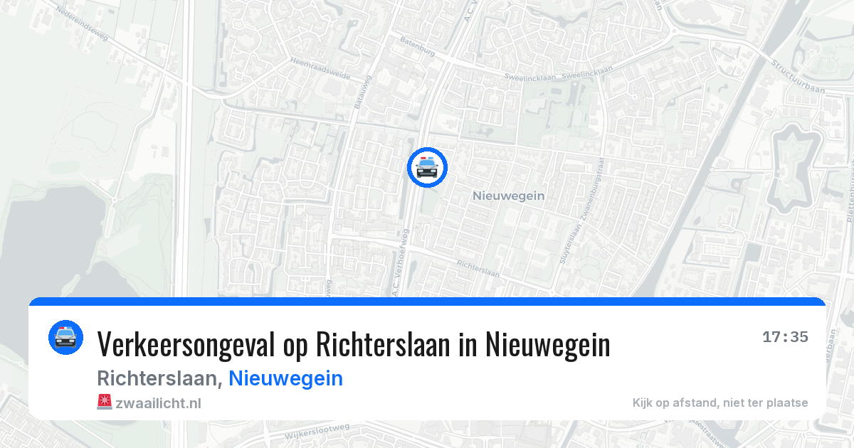Verkeersongeval op Richterslaan in Nieuwegein — 17 jan 2026