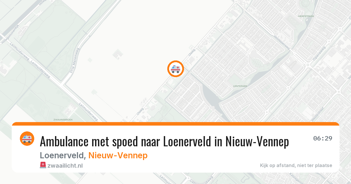 Ambulance met spoed naar Loenerveld in Nieuw-Vennep — 14 feb 2026