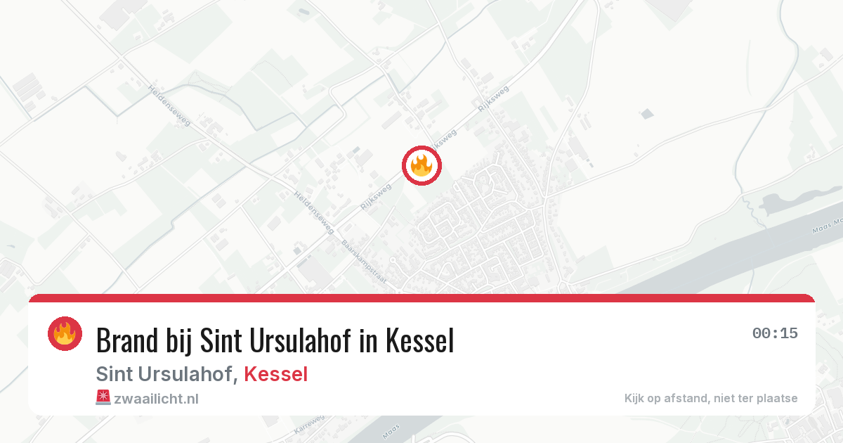 Brand bij Sint Ursulahof in Kessel — 5 mei 2026