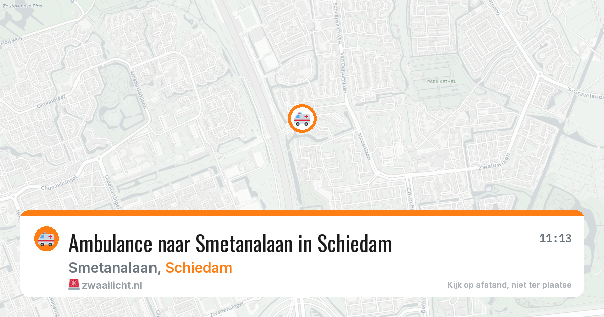 Ambulance naar Smetanalaan in Schiedam — 22 jun 2026