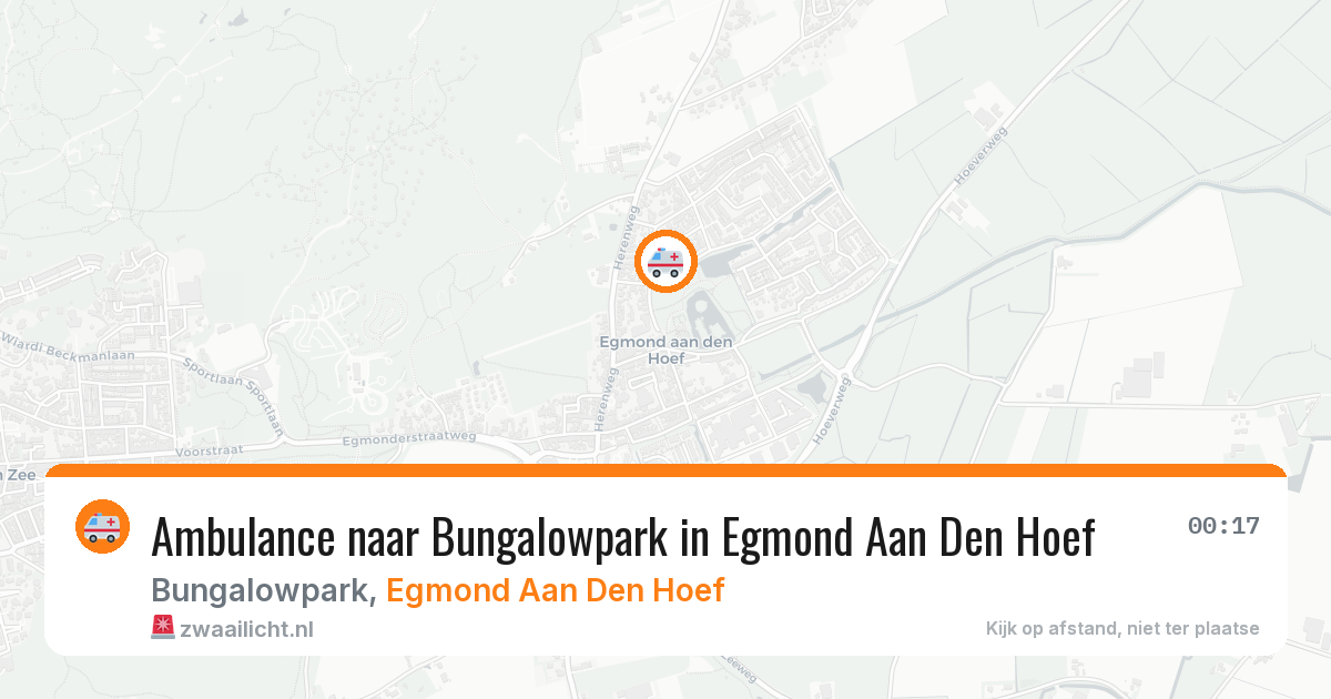 Ambulance naar Bungalowpark in Egmond Aan Den Hoef — 28 apr 2026