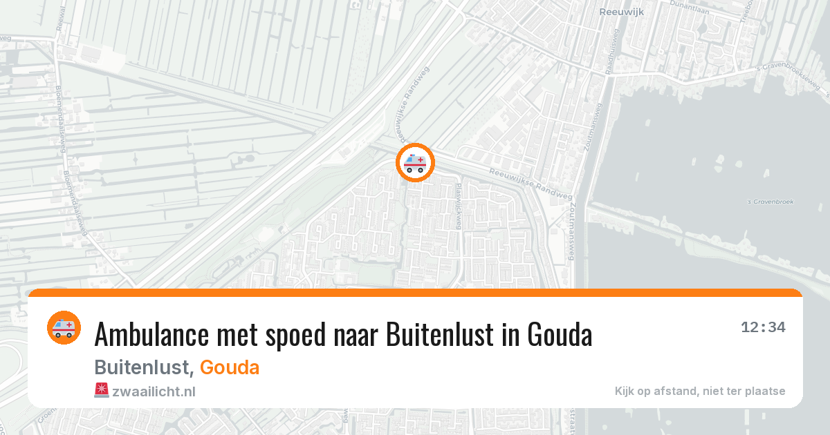 Ambulance met spoed naar Buitenlust in Gouda — 3 feb 2026