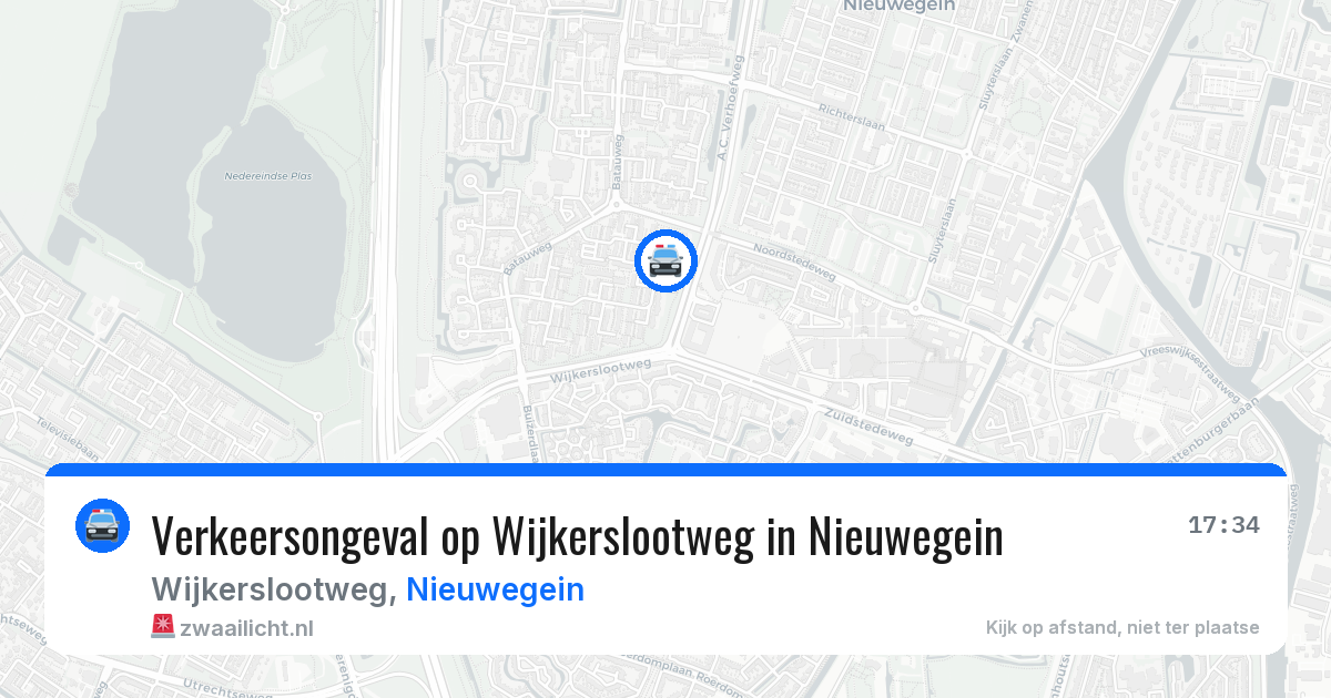 Verkeersongeval op Wijkerslootweg in Nieuwegein — 7 jul 2026