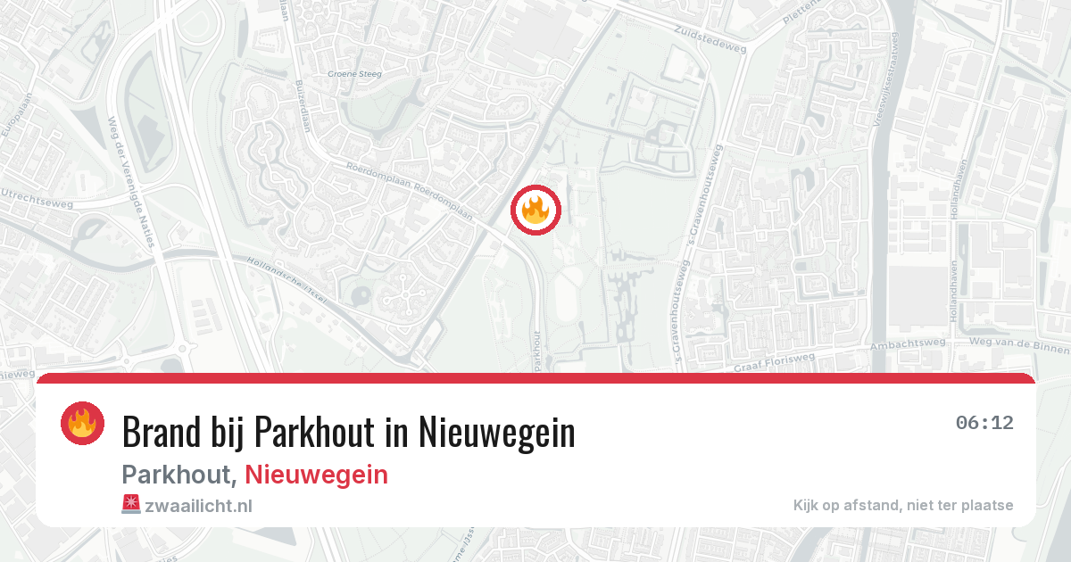 Brand bij Parkhout in Nieuwegein — 6 jun 2026