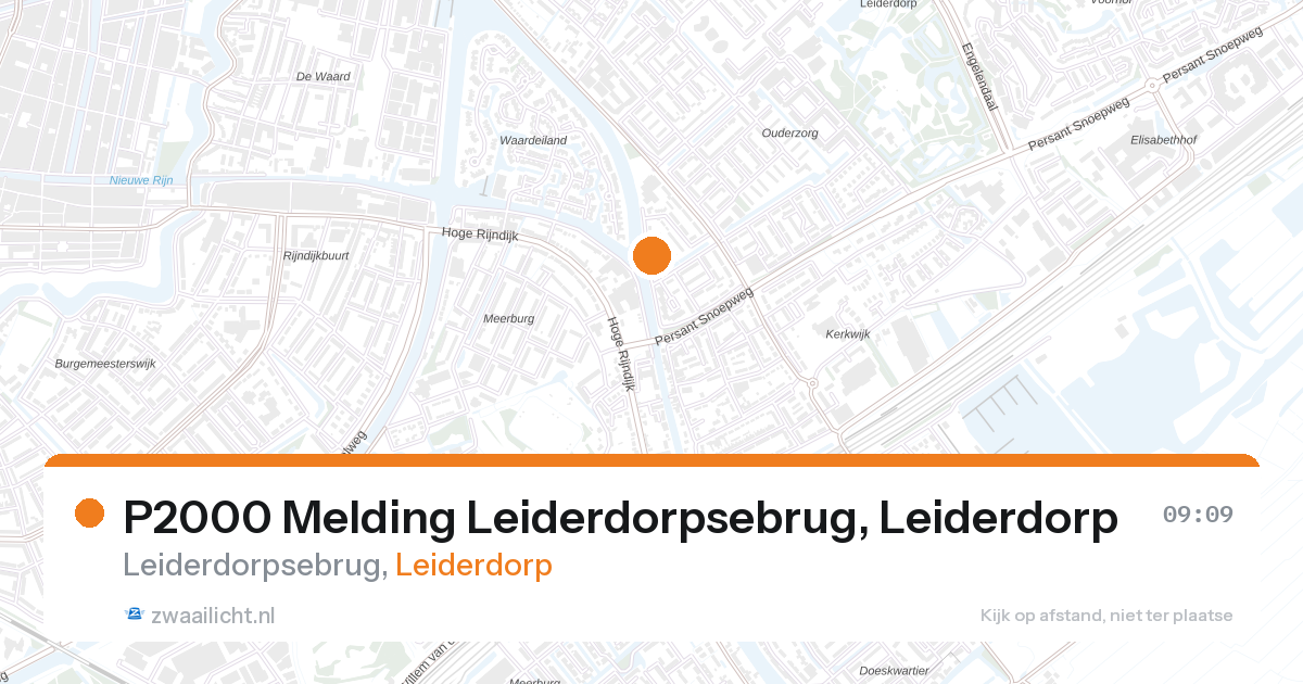 P2000 Melding Leiderdorpsebrug, Leiderdorp — 7 feb 2026