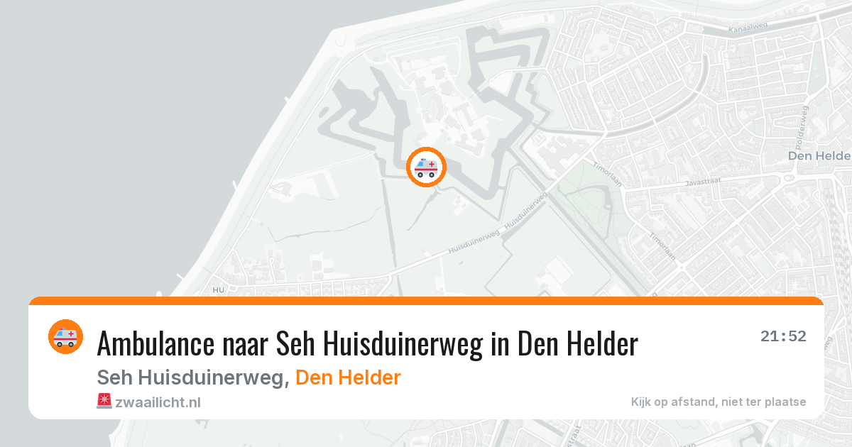 Ambulance naar Seh Huisduinerweg in Den Helder — 8 feb 2026