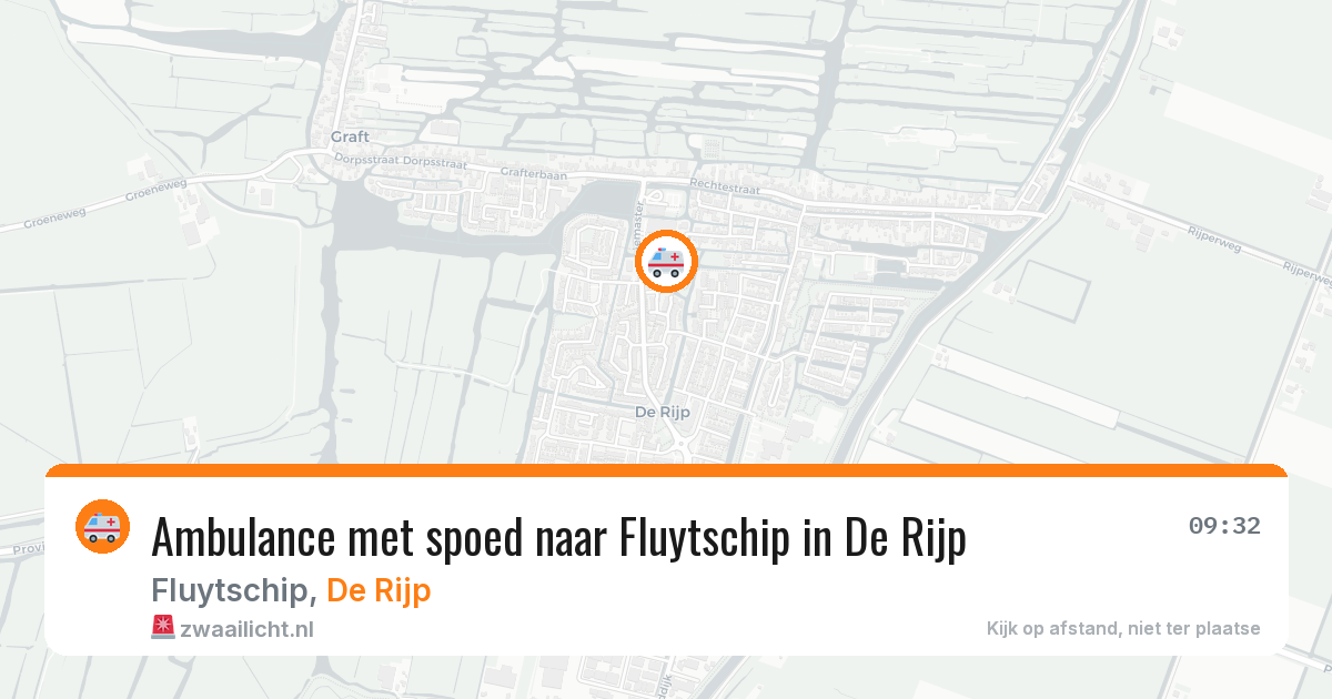 Ambulance met spoed naar Fluytschip in De Rijp — 1 apr 2026