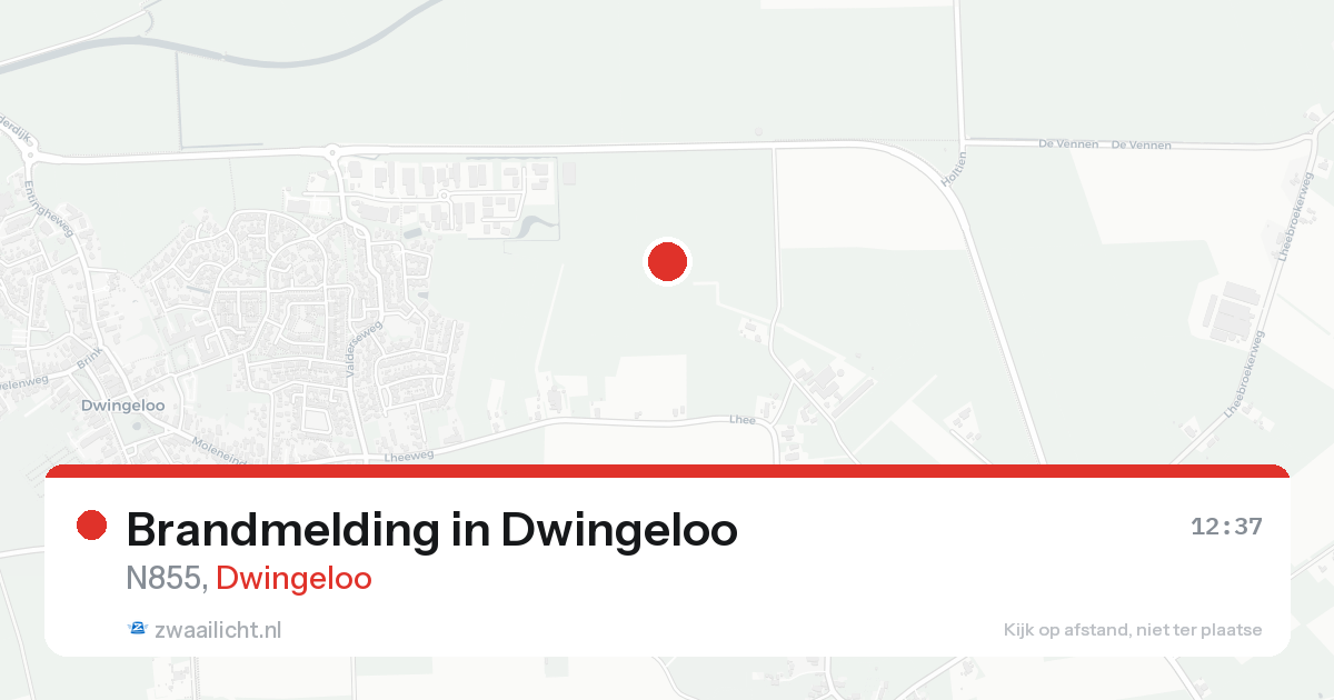 Brandmelding in Dwingeloo — 14 aug 2026