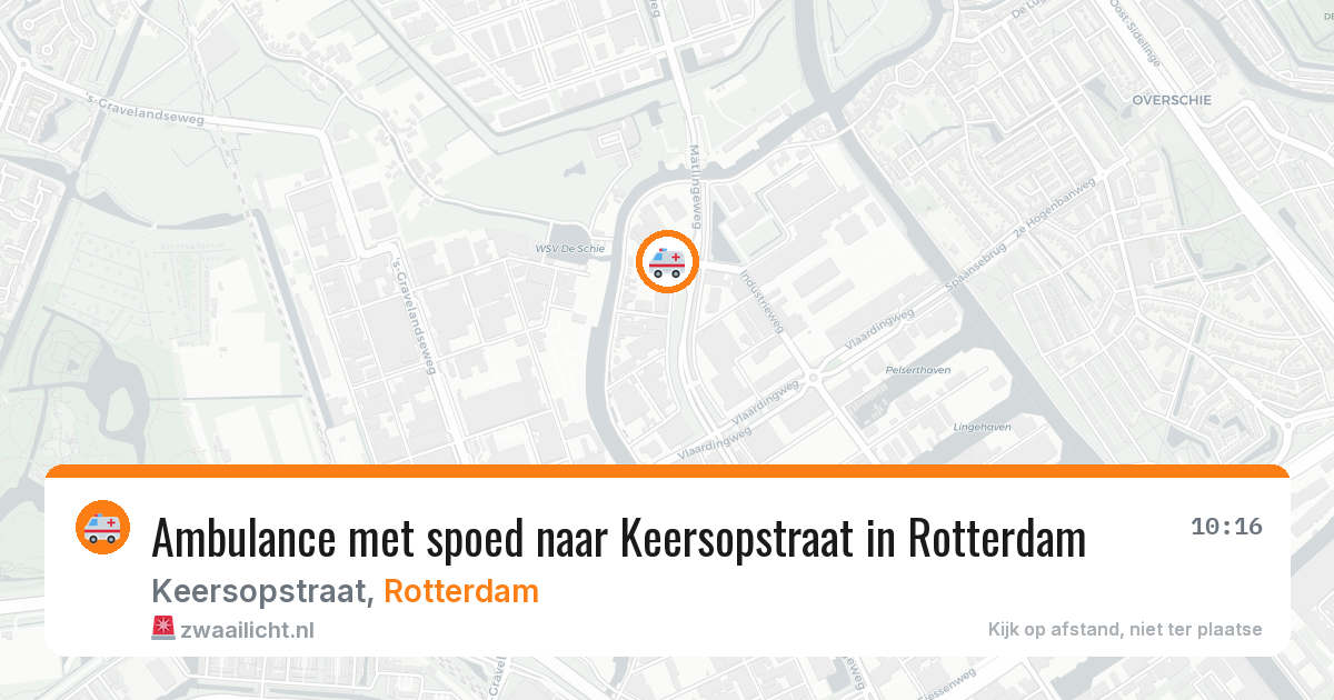 Ambulance met spoed naar Keersopstraat in Rotterdam — 27 mei 2026