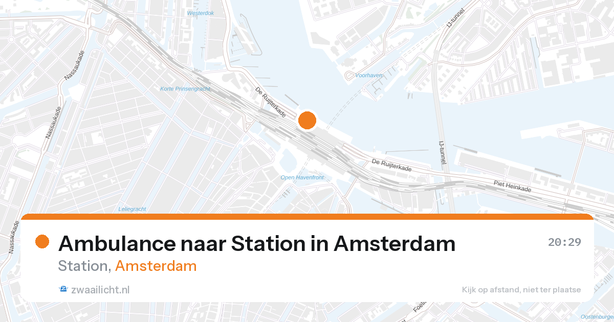 Ambulance naar Station in Amsterdam — 27 aug 2026