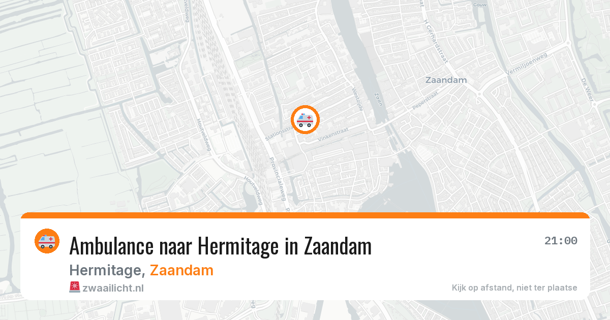 Ambulance naar Hermitage in Zaandam — 9 mei 2026