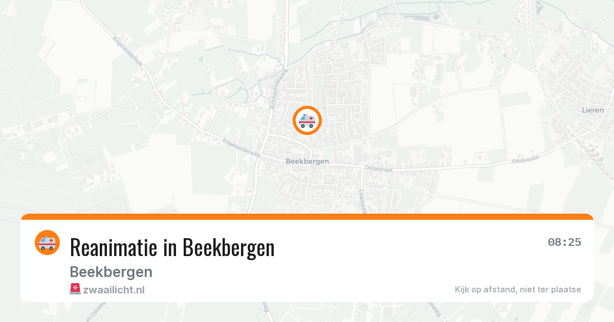 Reanimatie in Beekbergen — 7 aug 2026