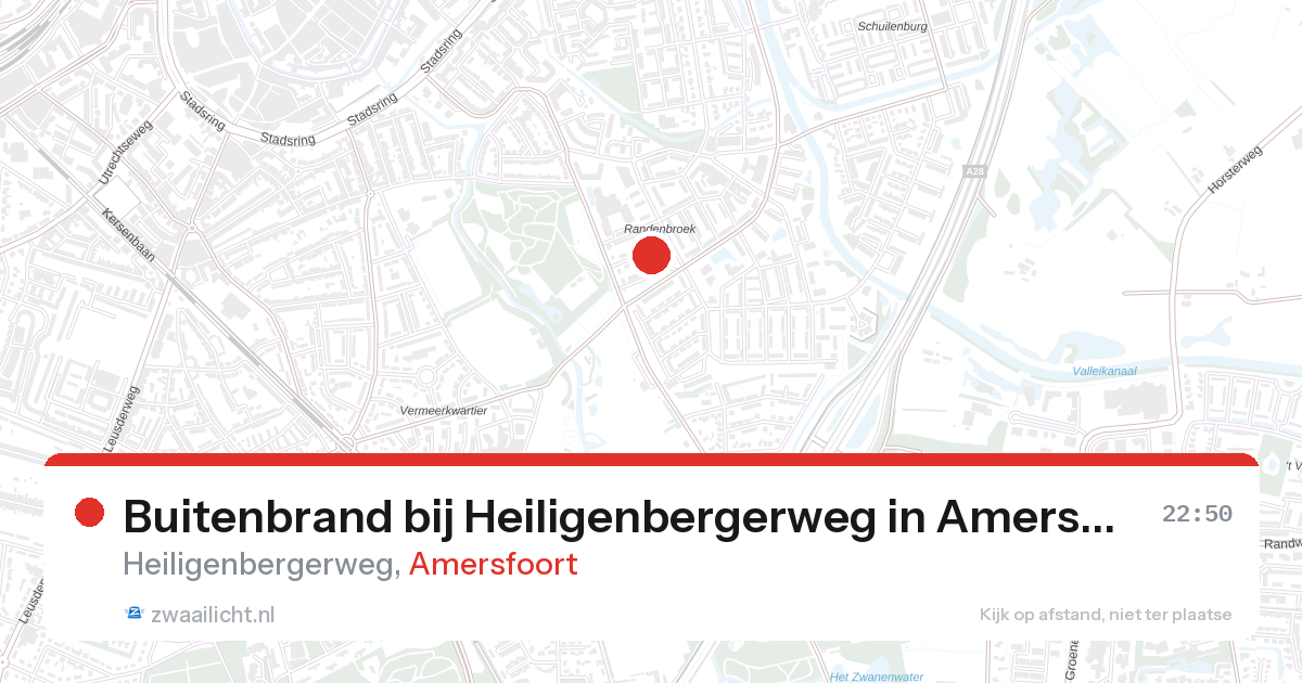 Buitenbrand bij Heiligenbergerweg in Amersfoort — 25 aug 2026