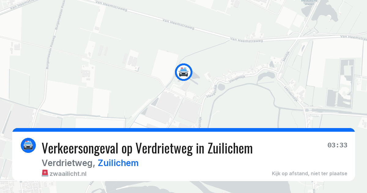 Verkeersongeval op Verdrietweg in Zuilichem — 7 jun 2026