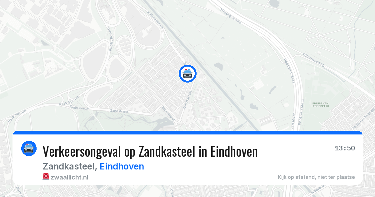 Verkeersongeval op Zandkasteel in Eindhoven — 26 mrt 2026
