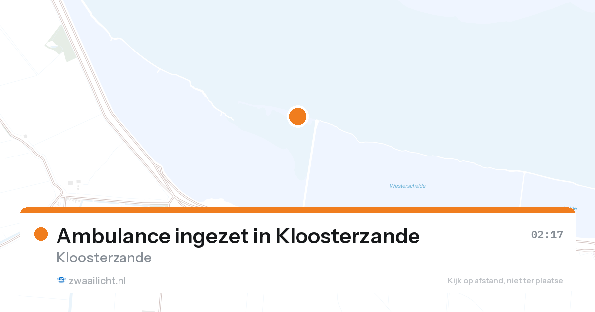 Ambulance ingezet in Kloosterzande — 21 aug 2026