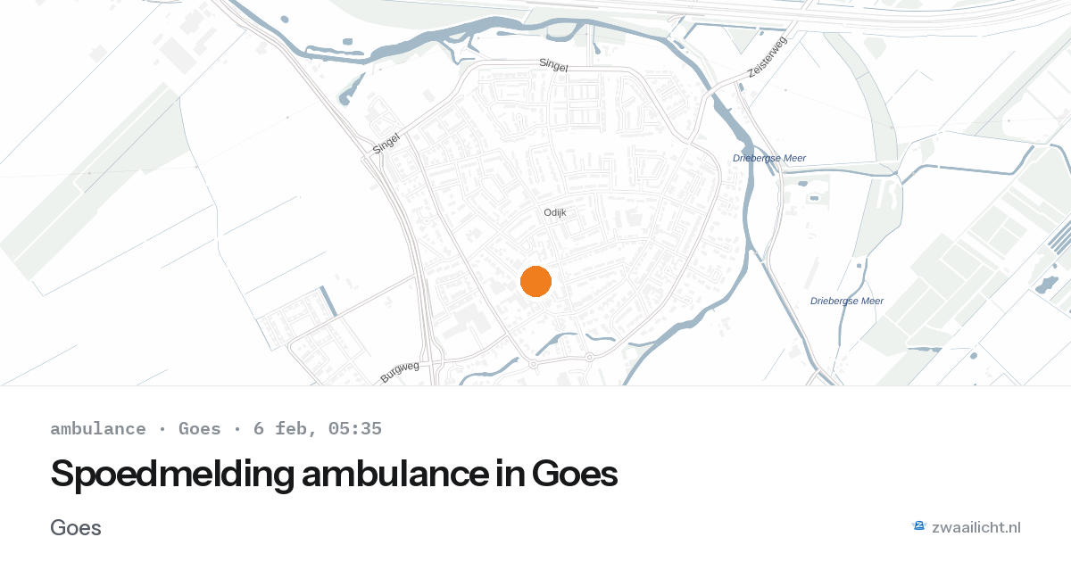 Spoedmelding ambulance in Goes — 6 feb 2026