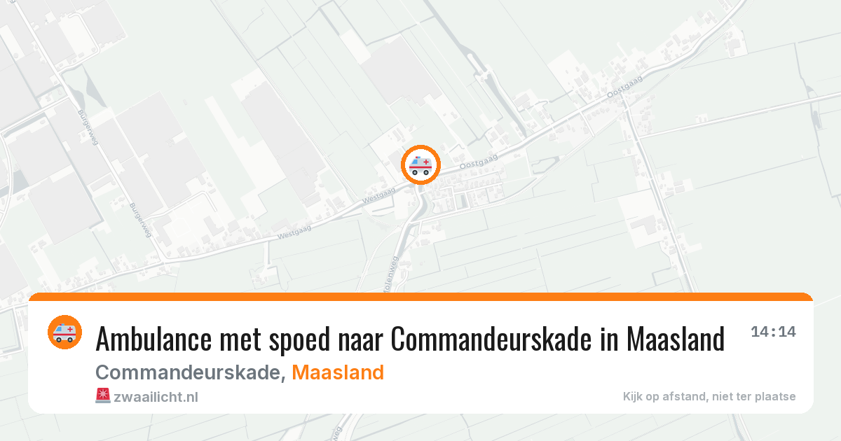 Ambulance met spoed naar Commandeurskade in Maasland — 1 aug 2026