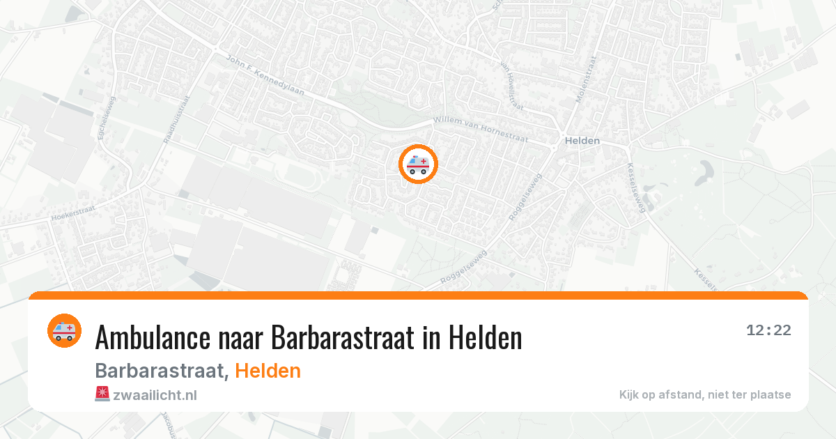Ambulance naar Barbarastraat in Helden — 31 jul 2026