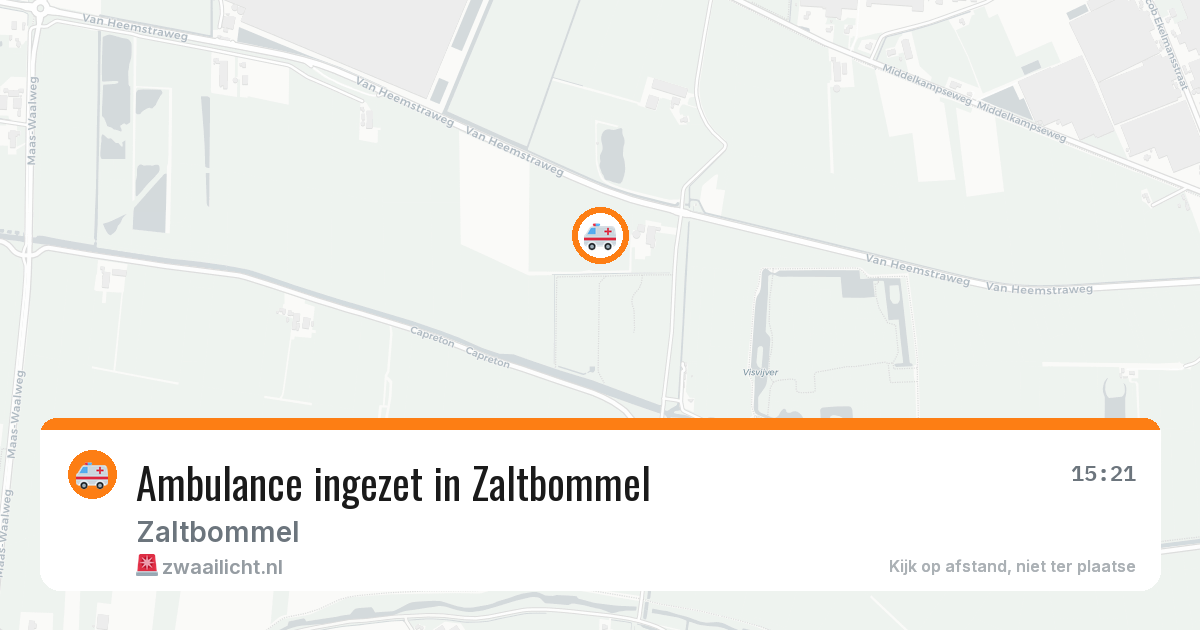 Ambulance ingezet in Zaltbommel — 11 aug 2026