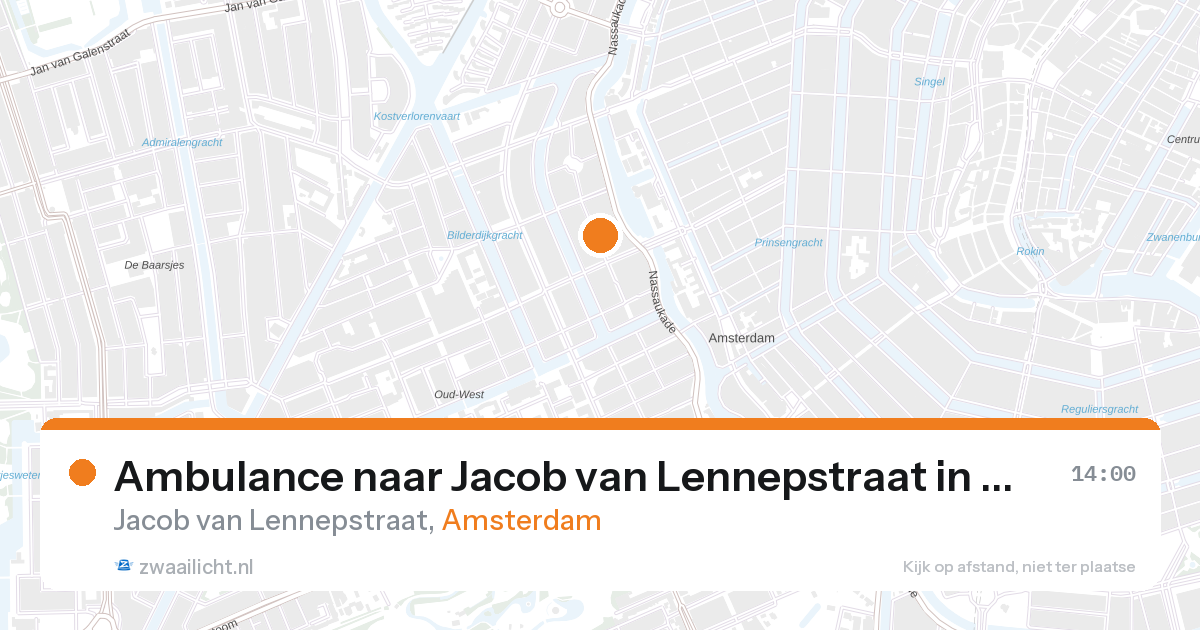 Ambulance naar Jacob van Lennepstraat in Amsterdam — 23 jun 2026