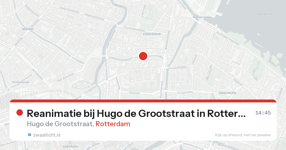 Reanimatie bij Hugo de Grootstraat in Rotterdam — 7 feb 2026