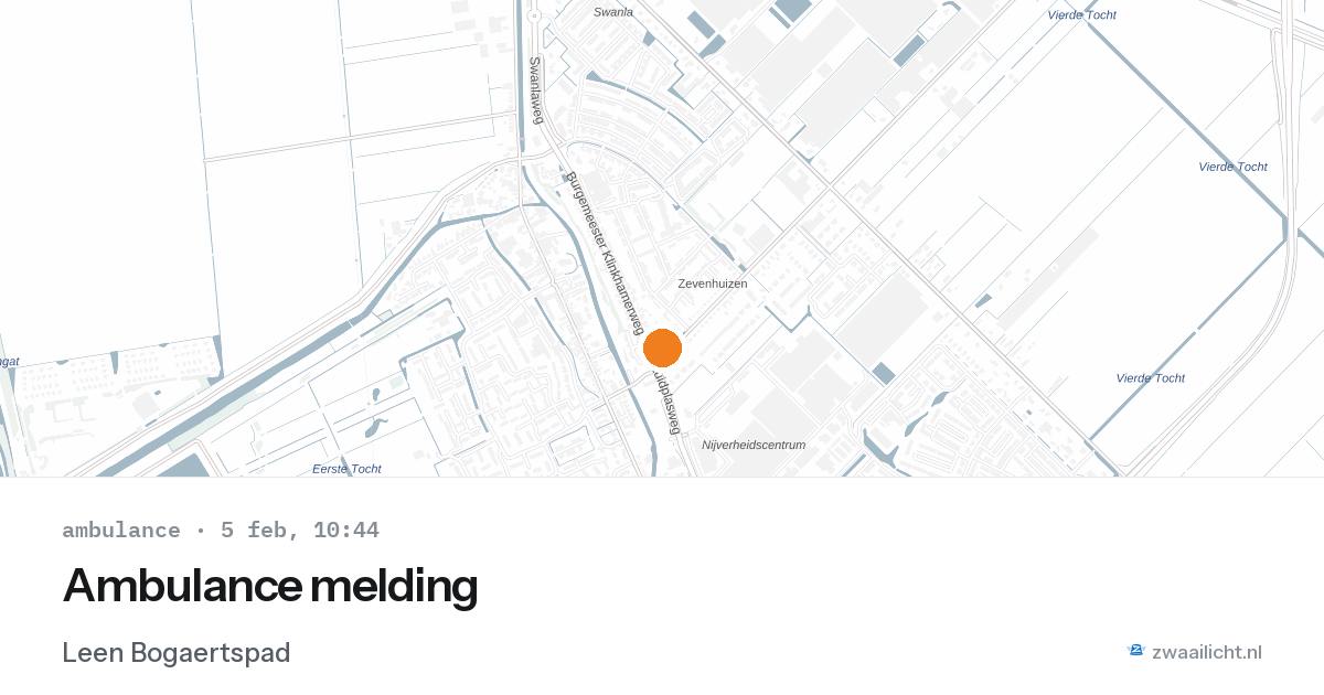 Ambulance melding — 5 feb 2026