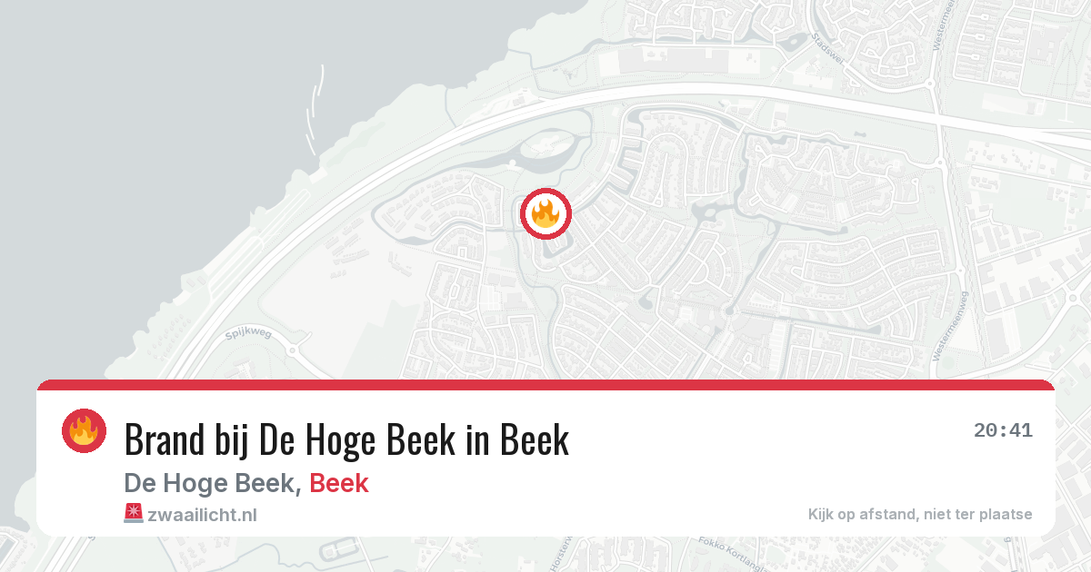 Brand bij De Hoge Beek in Beek — 5 jul 2026