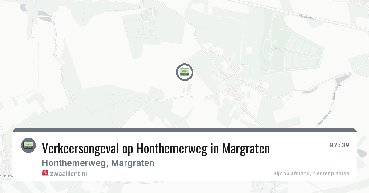 Verkeersongeval op Honthemerweg in Margraten — 10 jun 2026