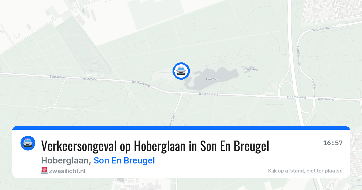 Verkeersongeval op Hoberglaan in Son En Breugel — 29 apr 2026