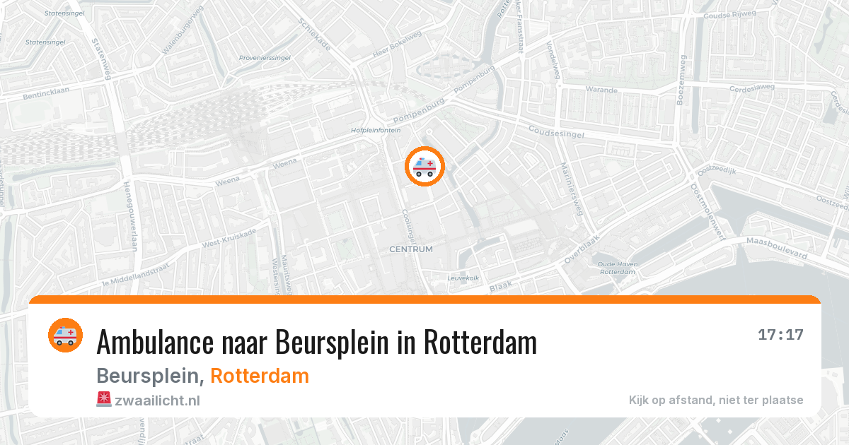 Ambulance naar Beursplein in Rotterdam — 27 mrt 2026