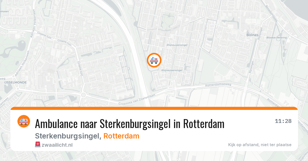 Ambulance naar Sterkenburgsingel in Rotterdam — 27 mei 2026