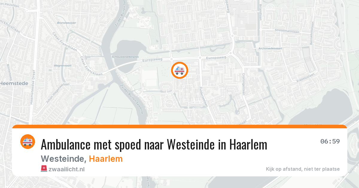 Ambulance met spoed naar Westeinde in Haarlem — 1 mei 2026