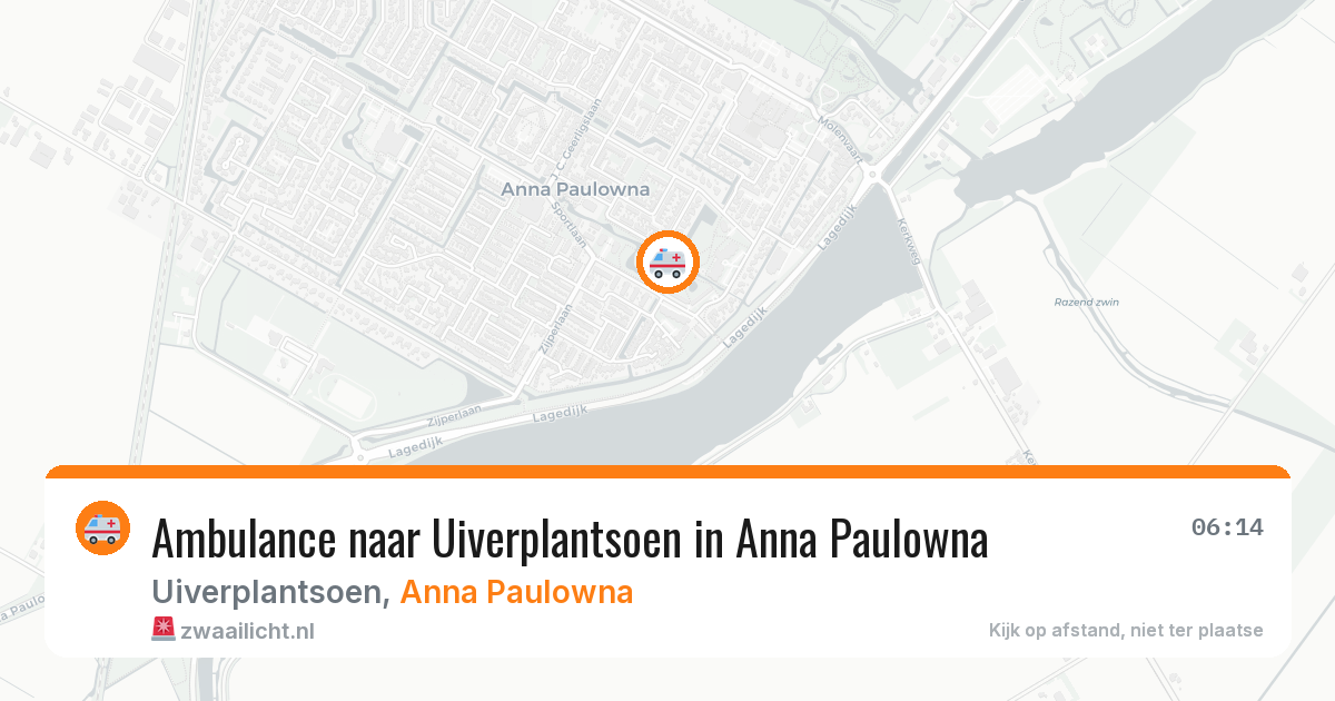 Ambulance naar Uiverplantsoen in Anna Paulowna — 7 aug 2026