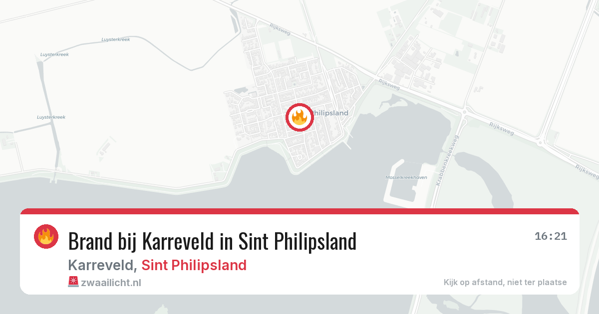 Brand bij Karreveld in Sint Philipsland — 13 jun 2026