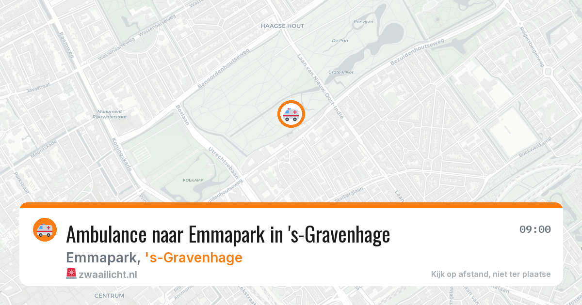 Ambulance naar Emmapark in 's-Gravenhage — 29 jul 2026