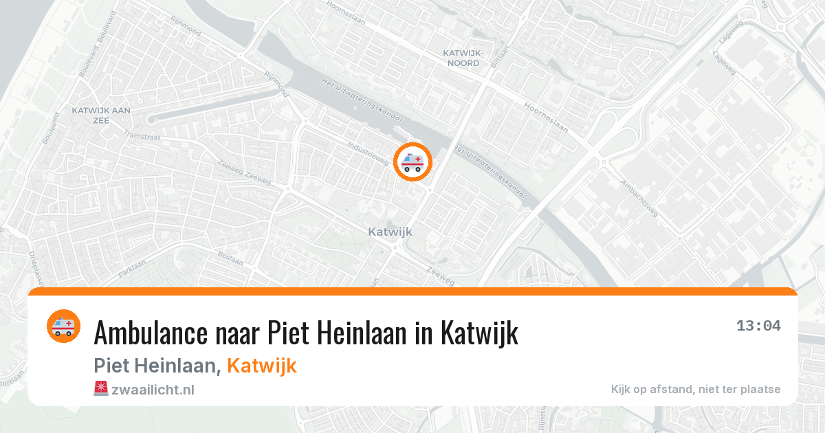Ambulance naar Piet Heinlaan in Katwijk — 7 feb 2026
