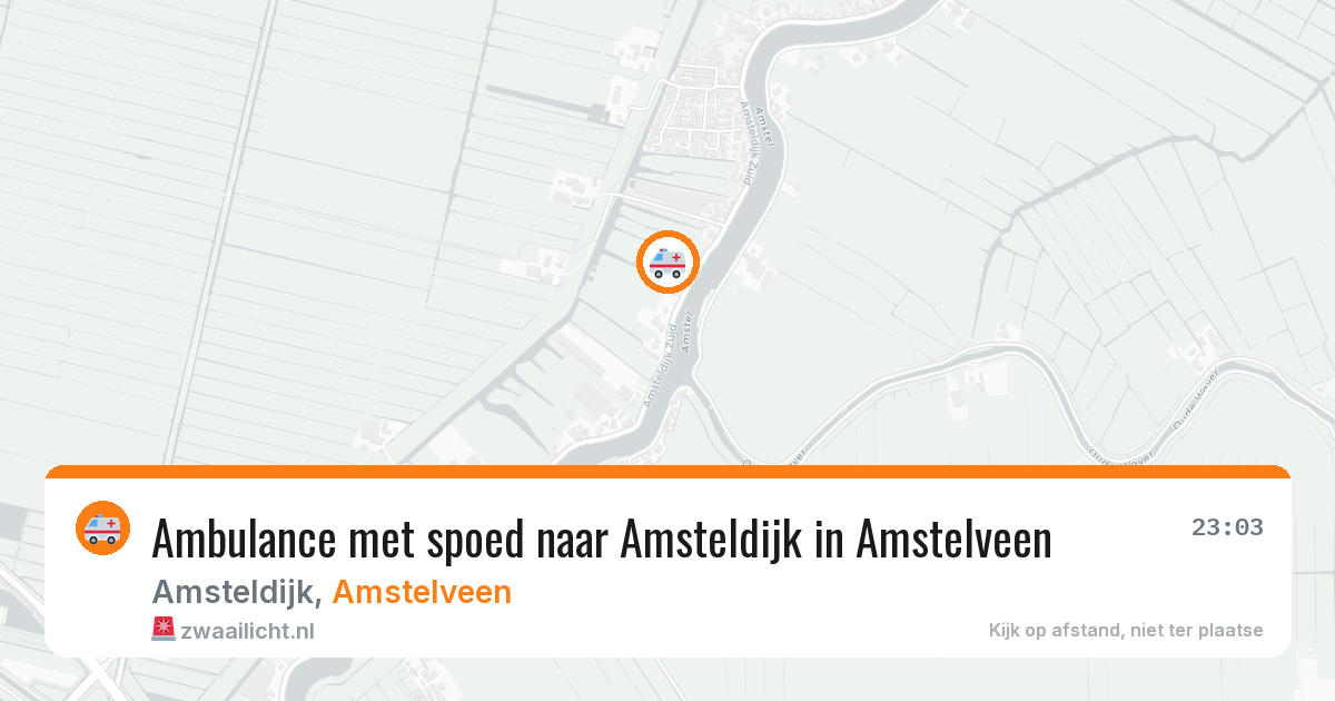 Ambulance met spoed naar Amsteldijk in Amstelveen — 8 feb 2026