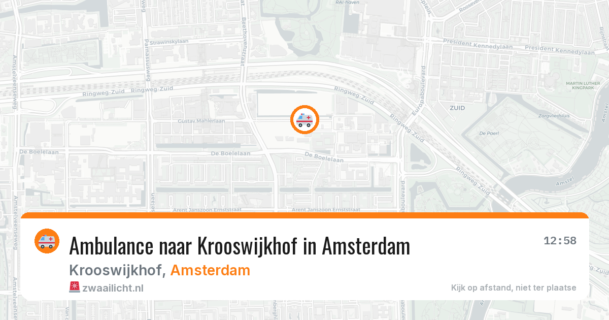 Ambulance naar Krooswijkhof in Amsterdam — 29 jun 2026