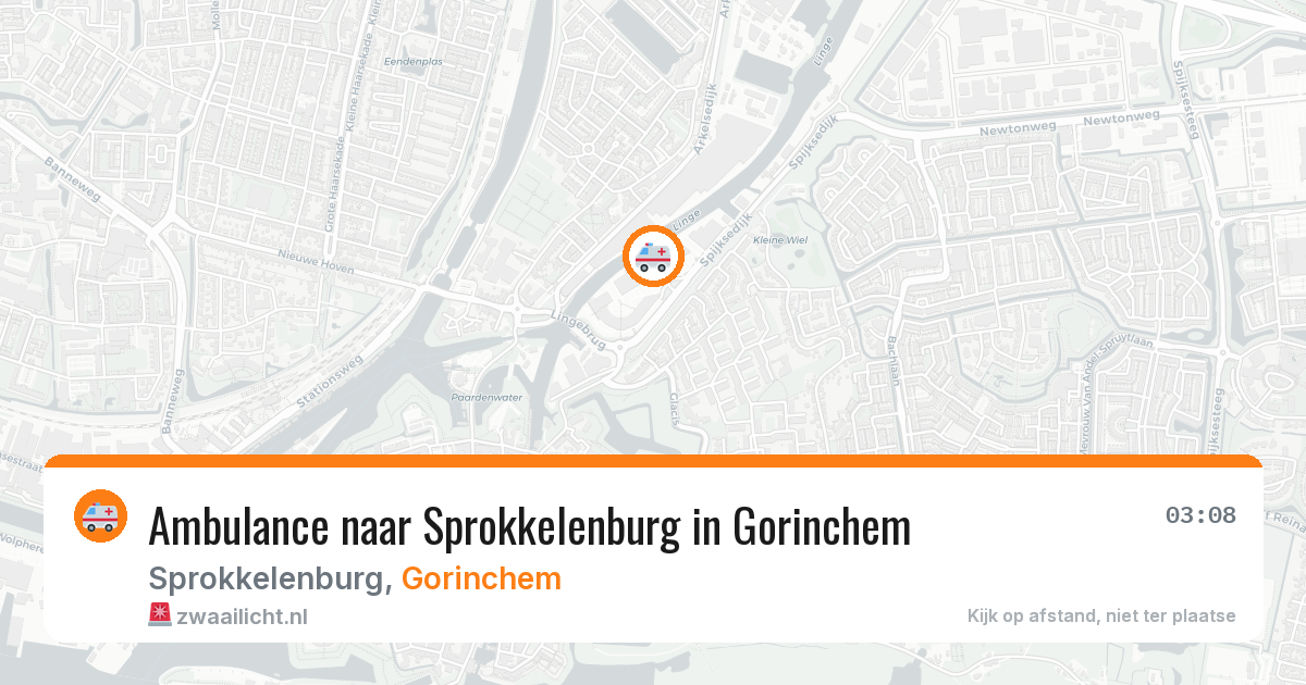 Ambulance naar Sprokkelenburg in Gorinchem — 25 apr 2026