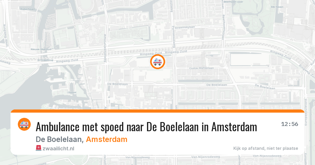 Ambulance met spoed naar De Boelelaan in Amsterdam — 5 apr 2026
