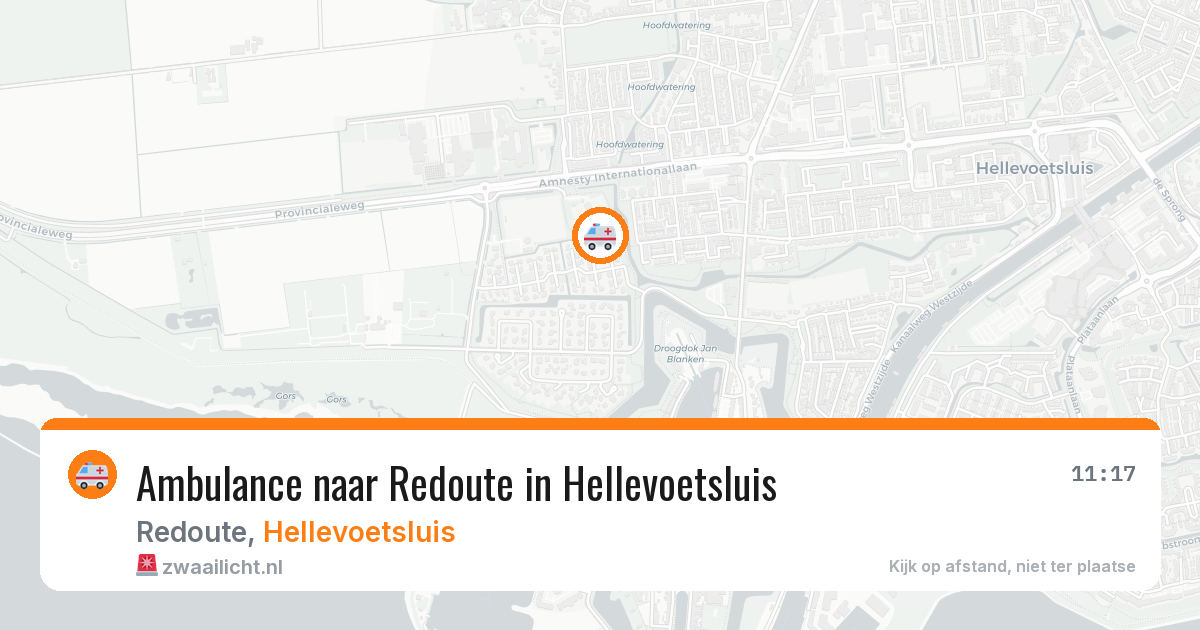 Ambulance naar Redoute in Hellevoetsluis — 2 jun 2026