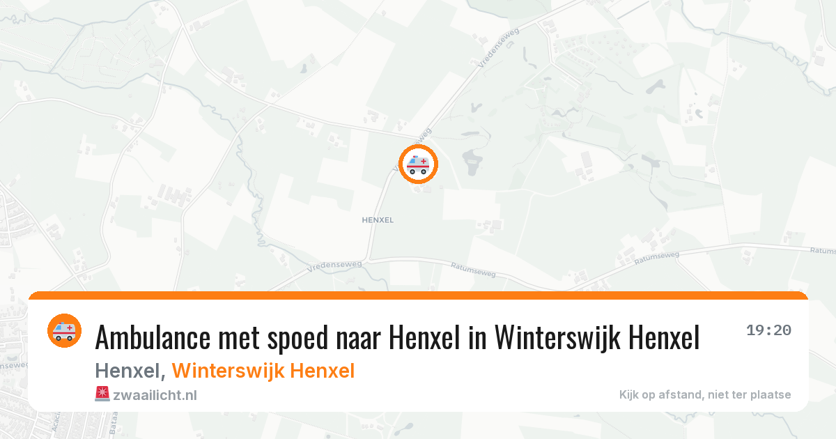 Ambulance met spoed naar Henxel in Winterswijk Henxel — 28 jun 2026