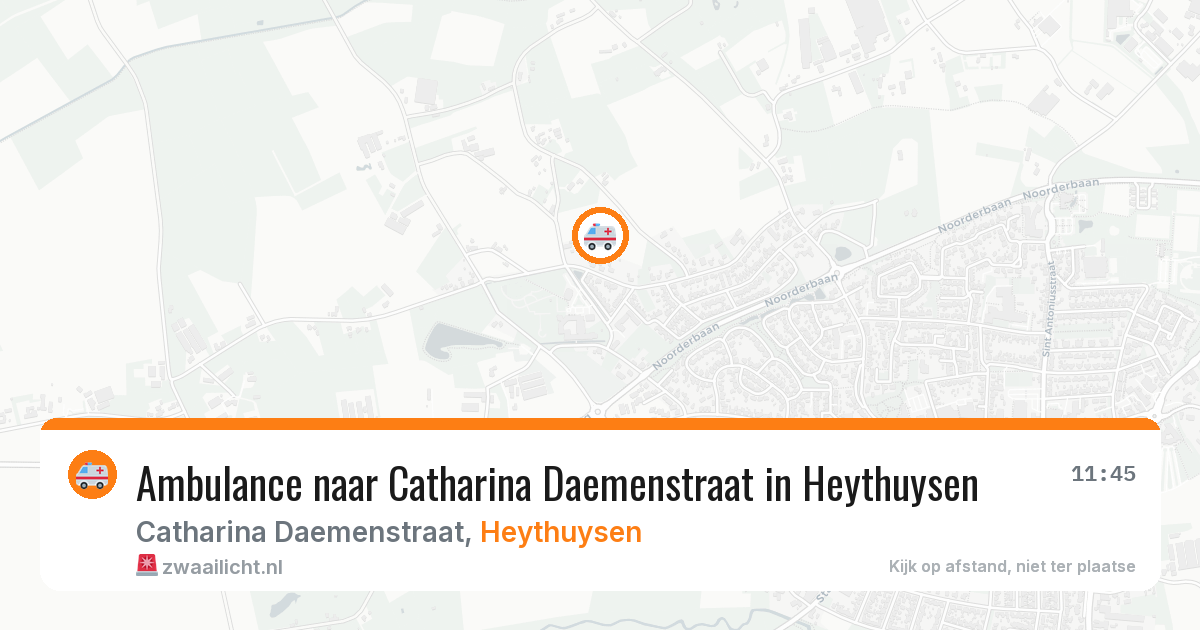 Ambulance naar Catharina Daemenstraat in Heythuysen — 15 jul 2026