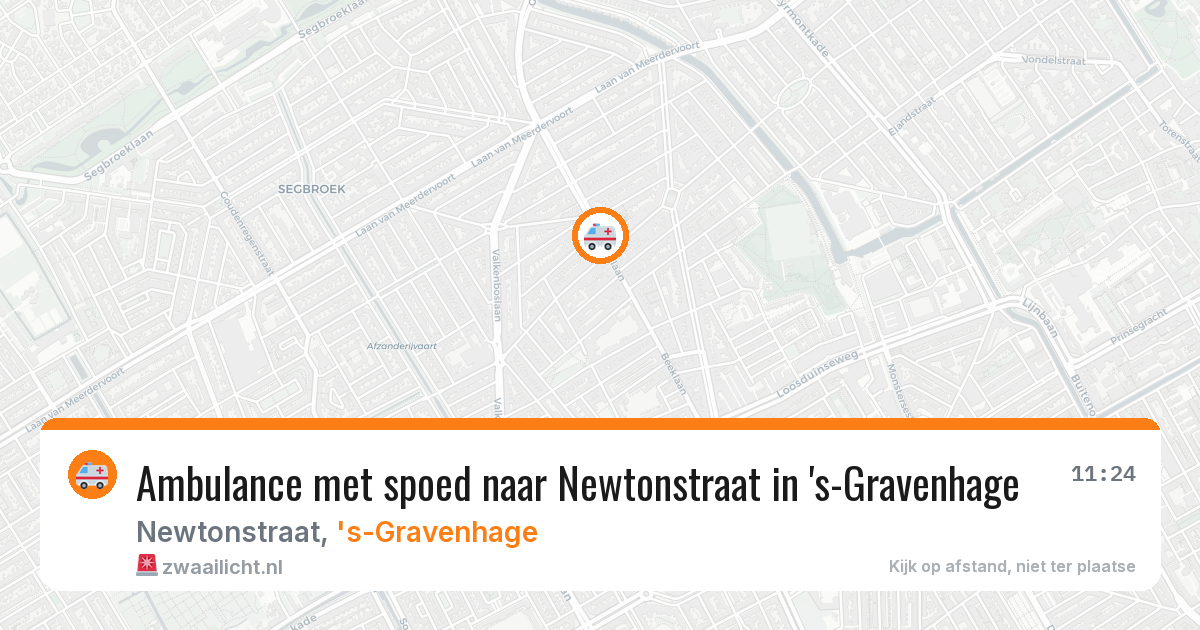 Ambulance met spoed naar Newtonstraat in 's-Gravenhage — 25 feb 2026