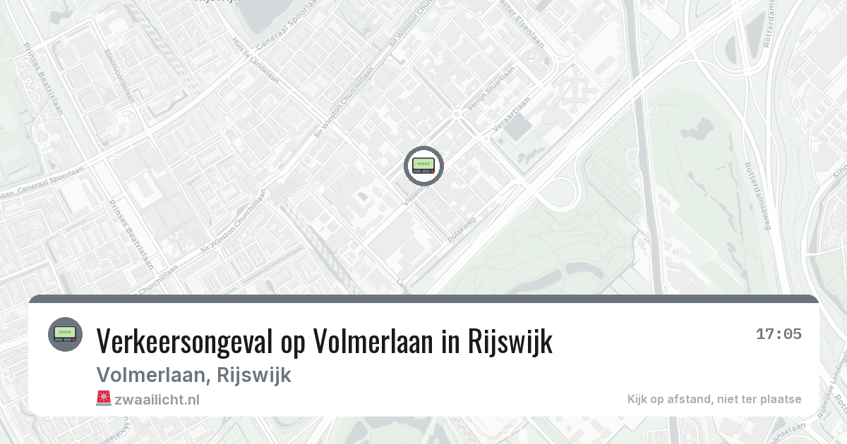 Verkeersongeval op Volmerlaan in Rijswijk — 5 mrt 2026
